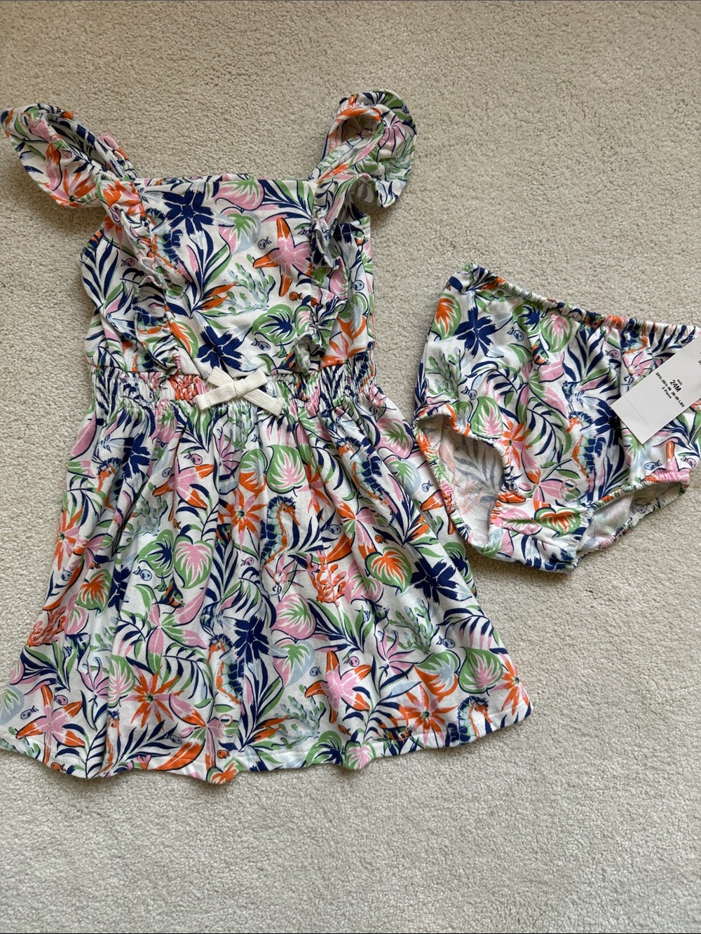 NWT! Ralph Lauren 24M Tropical Sundress